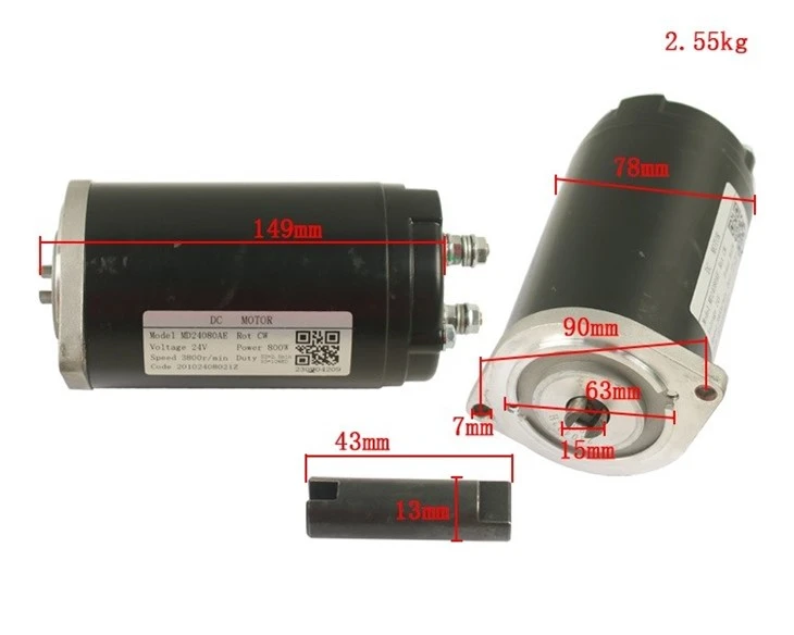 12224300-00/MD24080AE Hydraulic Unit 24V DC Motor For Byd Electric Forklift
